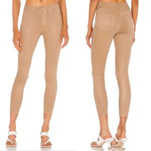 L'AGENCE Margot Coated Jeans Candied Ginger